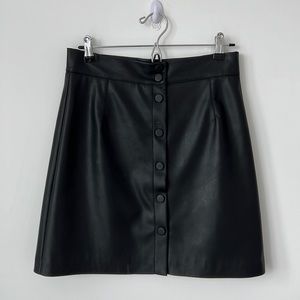 H&M Faux Leather Skirt